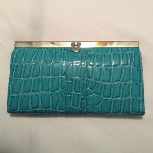 Blue clutch/ wallet