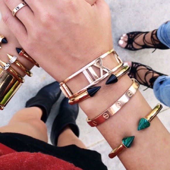 Gorgeous Titan bracelet stainless steel & onyx - Picture 2 of 4