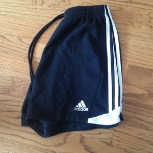Black running shorts