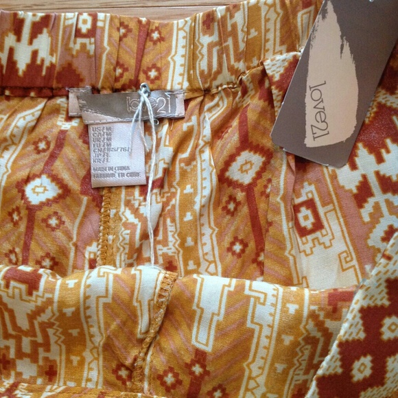 NWT! Rust Colored Aztec Shorts - Picture 3 of 3