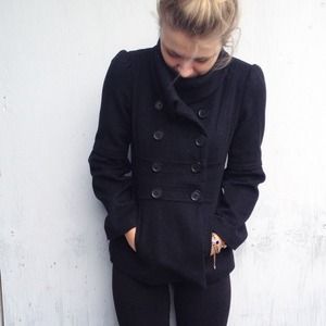 Double breasted pea coat