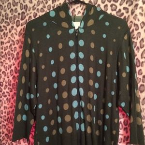 Women's cardigan sweater with hood