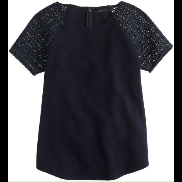 FINAL SALE! J. Crew Lace Sleeve Top