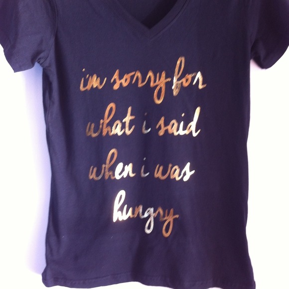 Sorry for What I Said When I was Hungry tee - Picture 2 of 3