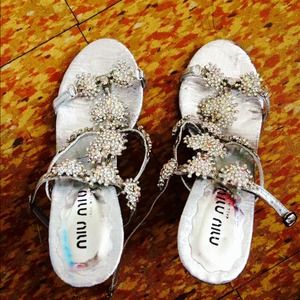 Sandals with beautiful stones