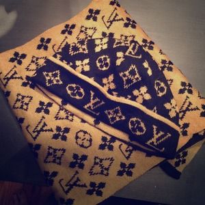 Louis Vuitton scarf & hat