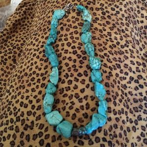 Natural turquoise necklace