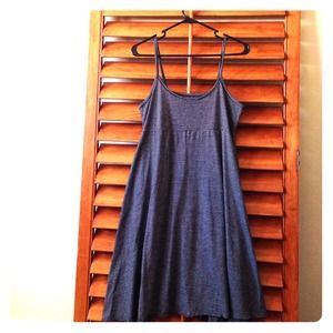 Black and white striped dress