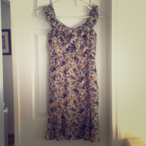 Ann Taylor Loft Polyester Floral Shift Dress
