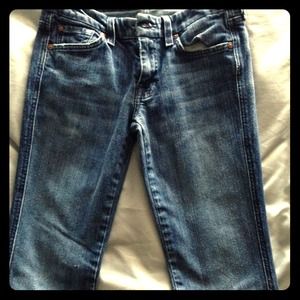 7 for all Mankind boot cut jeans.