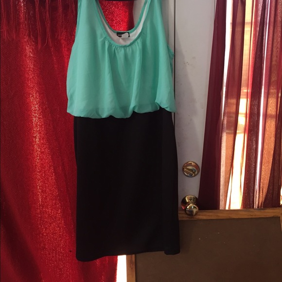 Wetseal blouse 2fer dress