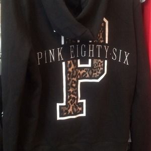 Black & Leopard VS Pink Hoodie