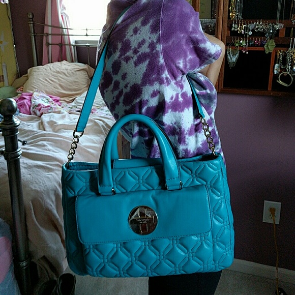 ⭐️SALE⭐️NWOT Kate Spade Blue Quilted Crossbody - Picture 4 of 4