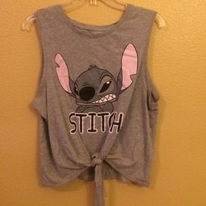 Oversized Stitch Crop Top