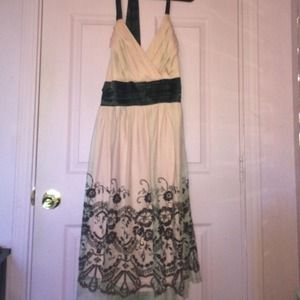 Pink halter top dress