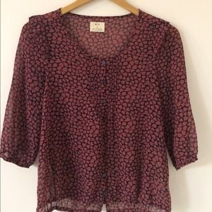 Urban Outfitters heart blouse