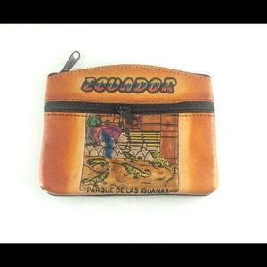 LEATHER Coin Purse from Ecuador