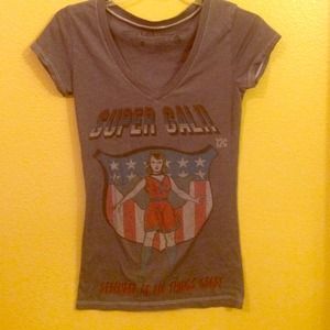 Super Gal Marvel V- Neck Tee