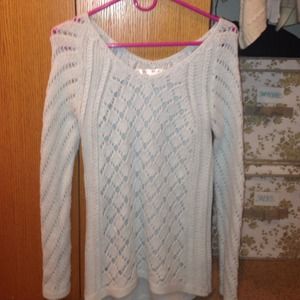 Light blue knitted sweater