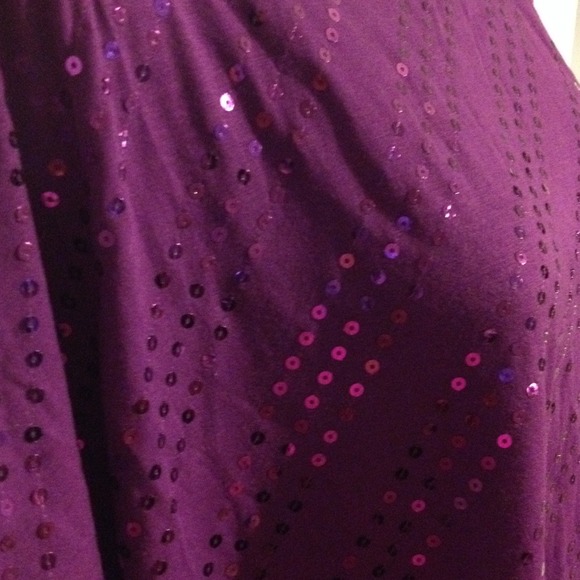 Maurices plus sz 3 purple bling elastic drawstring - Picture 3 of 4