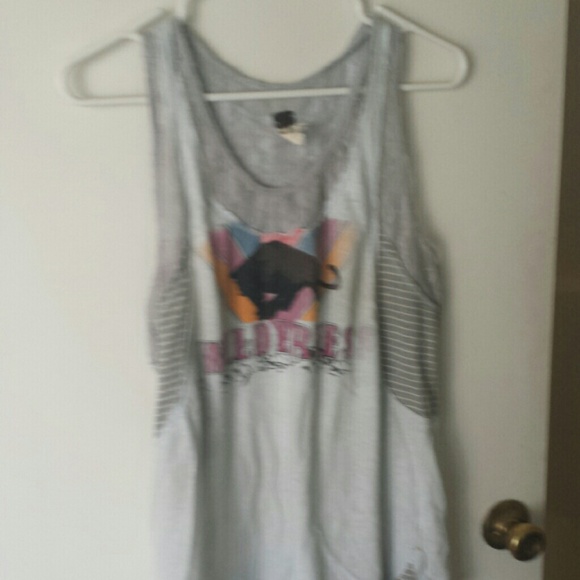 Cute layered looking tank We the people