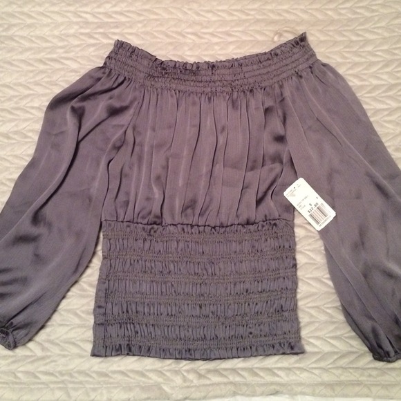 Grey woven top