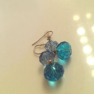 Blue Gem Earrings