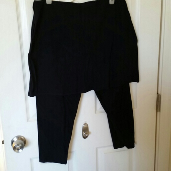 Navy skirt legging all in one