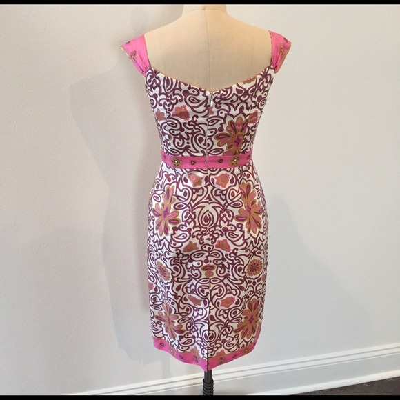 ❌SOLD❌Milly mixed print silk dress - Picture 3 of 4