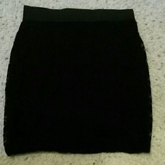 Black Lace Skirt