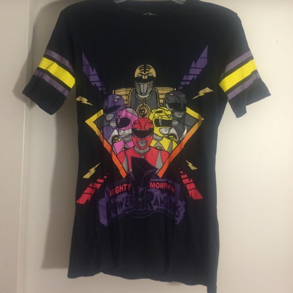 might Morphin power ranger tee