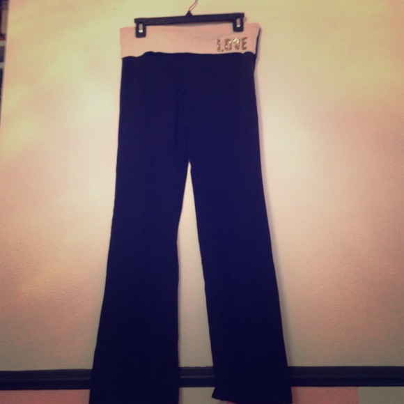 Victoria's Secret pink Long yoga sweatpants