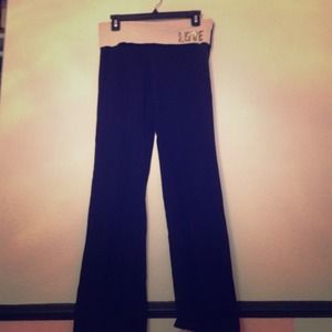 Victoria's Secret pink Long yoga sweatpants