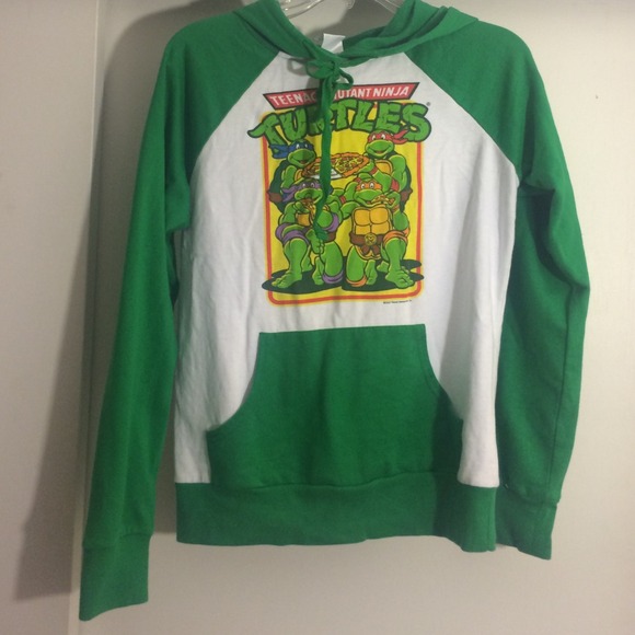 TMNT green and white hoodie