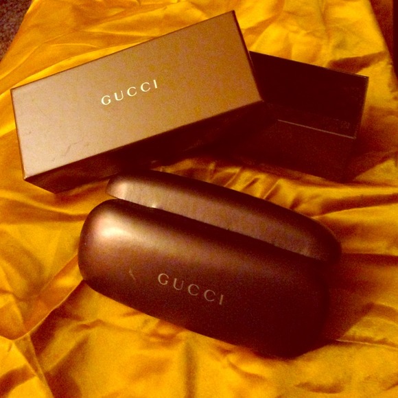 Authentic Gucci glasses case and box