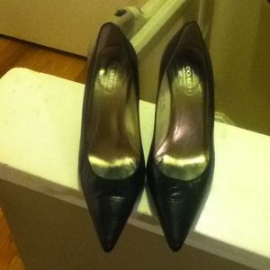 Coach BLack Leather High Heels