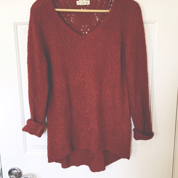Oversize auburn knit