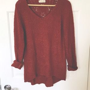 Oversize auburn knit