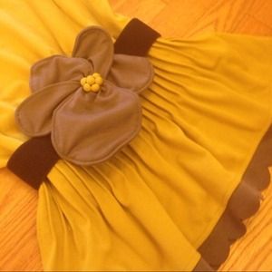 Peplum style shirt. Flower belt.