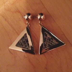 Python Drop Earring in Gold