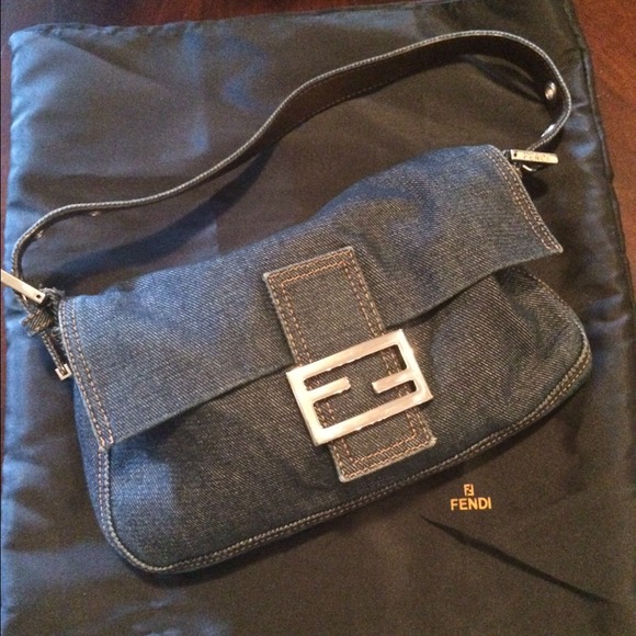 Blue Jean FENDI Baguette