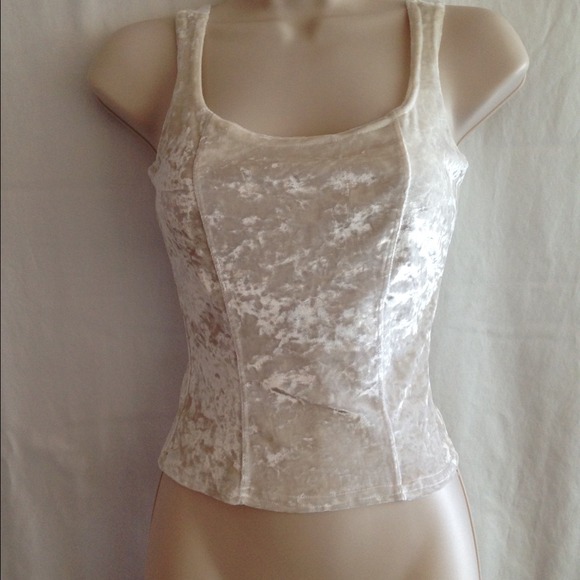 Velvet stretch tank