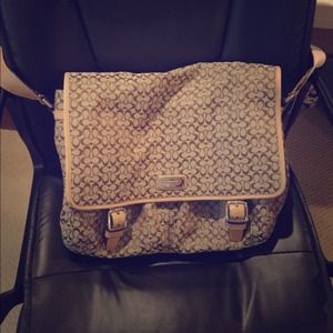 Authentic coach messenger or diaper bag