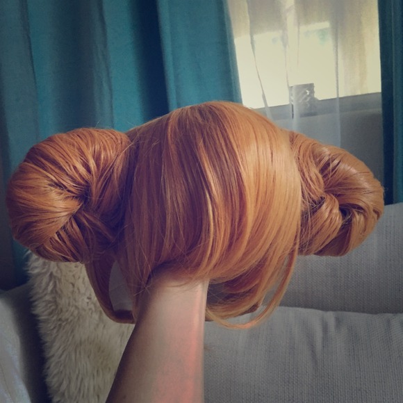 Anime style mannequin wig, red hair (x4) - Picture 1 of 4