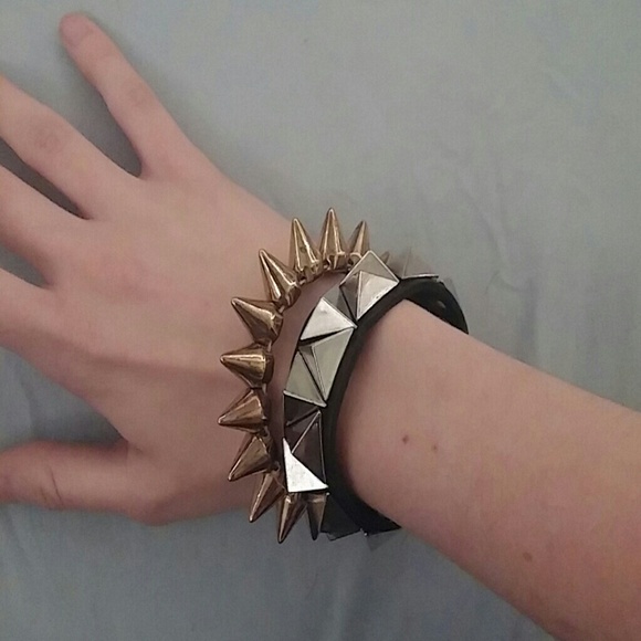 Studded bracelet bundle.