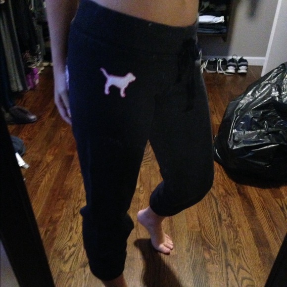 **SOLD VS PINK dark grey sweatpants