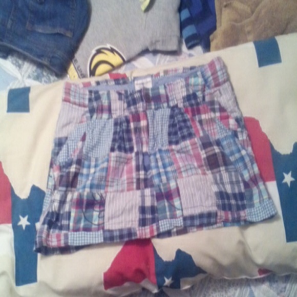 Cute plaid mini skirt