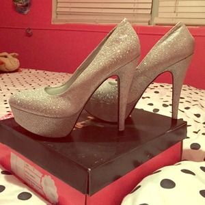 Charlotte Russe Silver Heels