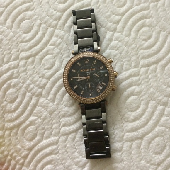 Mk 100% authentic brown gold watch