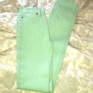 High waisted Mint Green Jeans